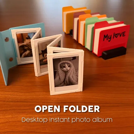 Personalized Open Folder Desktop Photo Album Interesting Gift