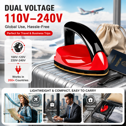 Multi-functional & Portable Iron Set, Lightweight Mini Steam Iron for Travel and Home