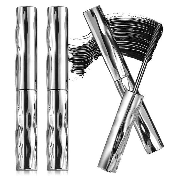2Pcs Waterproof Mascara & Lash Primer in Steel Tube for 24H Curl, No Smudge