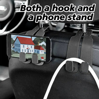 4 Counts Car Seat Back Storage Hook, Tool-Free Installation Headrest Hooks