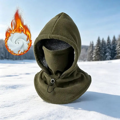 Fleece Balaclava Hood, One‑Piece Winter Full Head Face Neck Cover