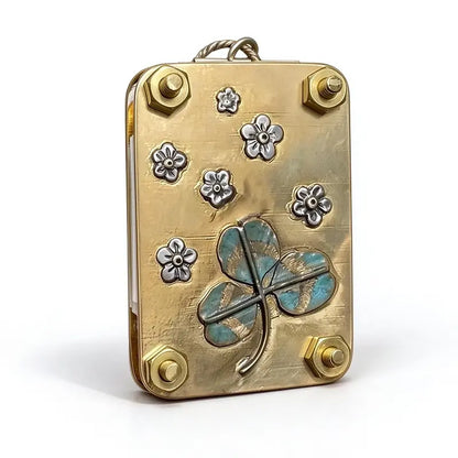 Mini Compact Flower Press for Crafters, Handmade 1-Piece Flower Press