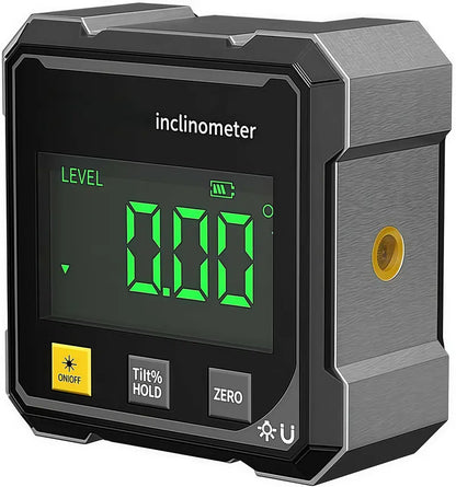 Magnetic Digital Angle Finder with Dual Laser Guide & 360°