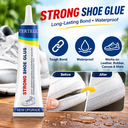2Pcs Waterproof Quick Dry Super Strong Glue,Multi-Purpose Adhesive,Clear Shoe Repair Glue for Sneakers