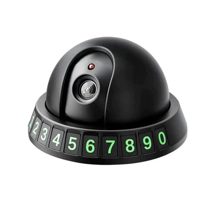 Surveillance-Style Temporary Parking Number Plate Parking Sign