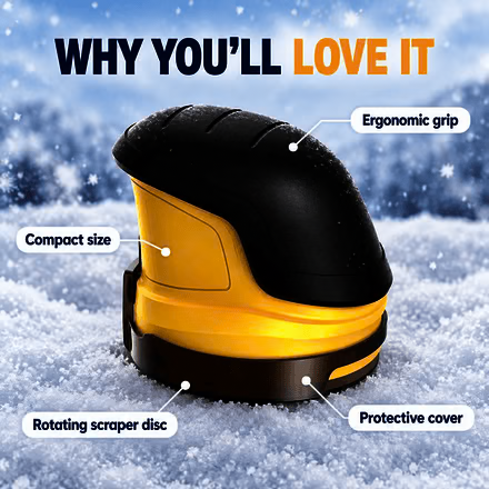 Electric Ice Scrapers for Car Wind Shield,Handheld Snow Scraper for Car,USB Rechargeable