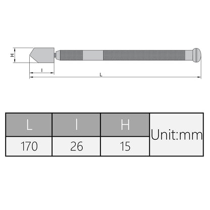 2 PCS Glass Cutter with Diamond Head & Steel Blade for 3-15mm Glass
