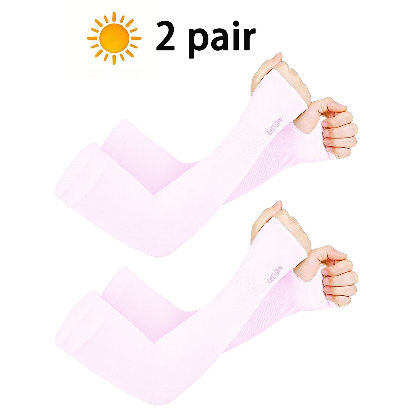 2Pair SportsTrail Cooling Arm Sleeves for Men & Women – Breathable
