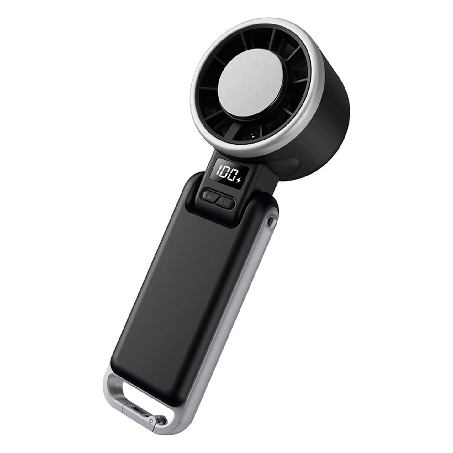 Portable Handheld Turbo Fan with Ice Cooling, 4000mAh Rechargeable