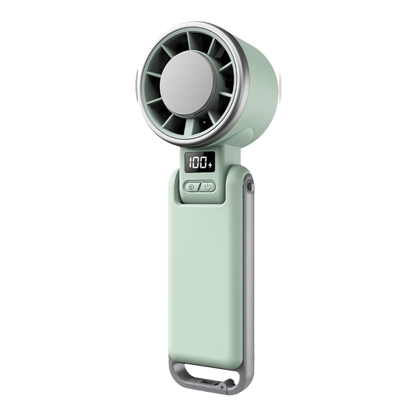 Portable Handheld Turbo Fan with Ice Cooling, 4000mAh Rechargeable