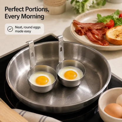 2PCS Stainless Steel Hanging Egg Poacher