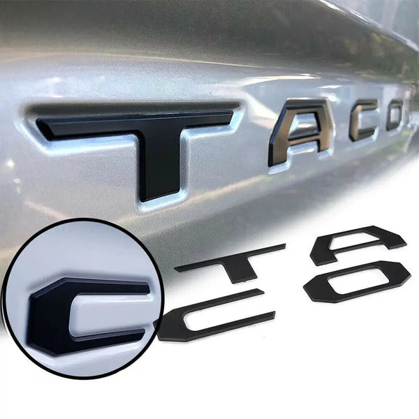For 2016-2023 Models!!! Upgrade Your Tacoma: Raised Tailgate Insert Emblem Letters