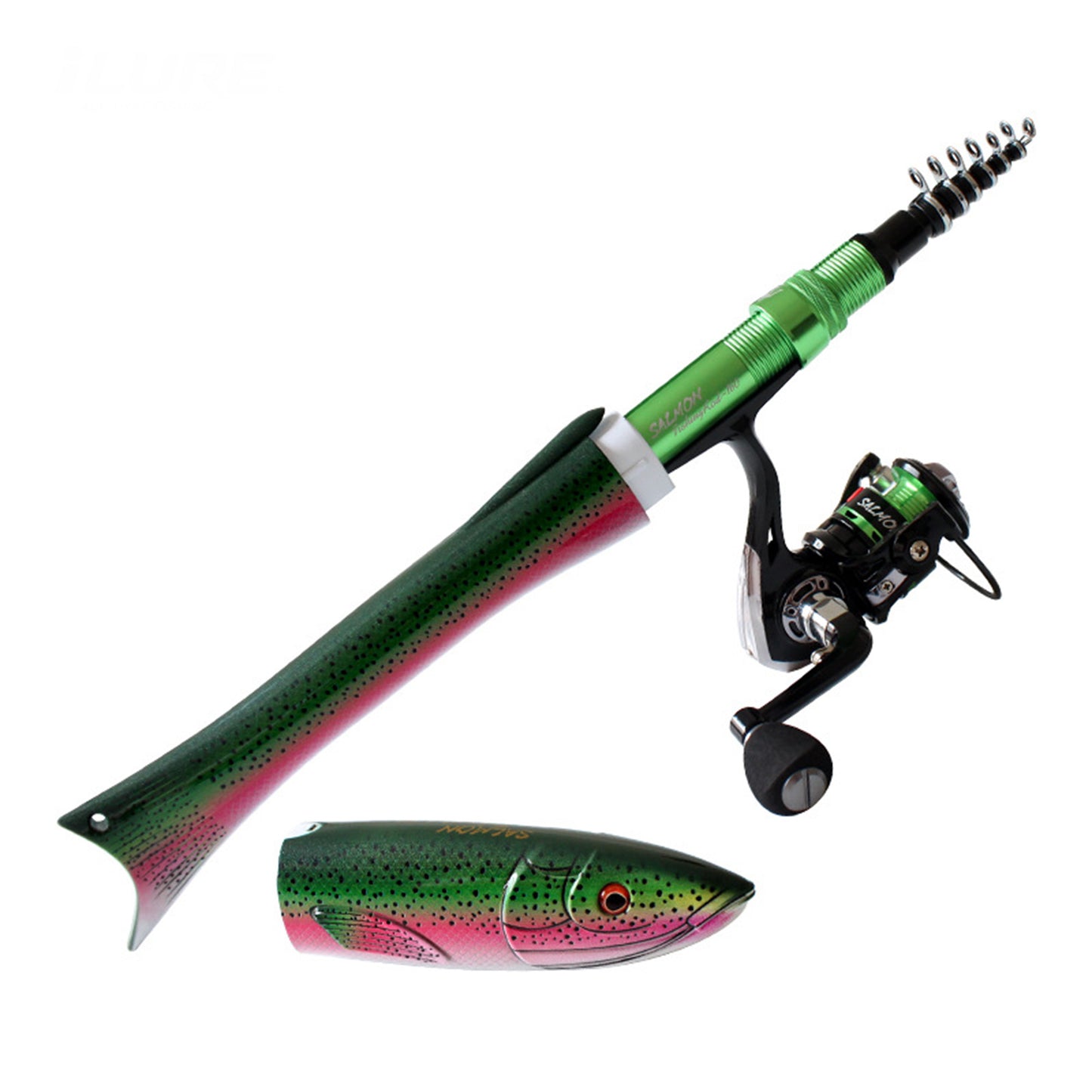 Telescopic Carbon Fishing Rod Under 6 Feet for Saltwater Lure Fishing with Fast Action