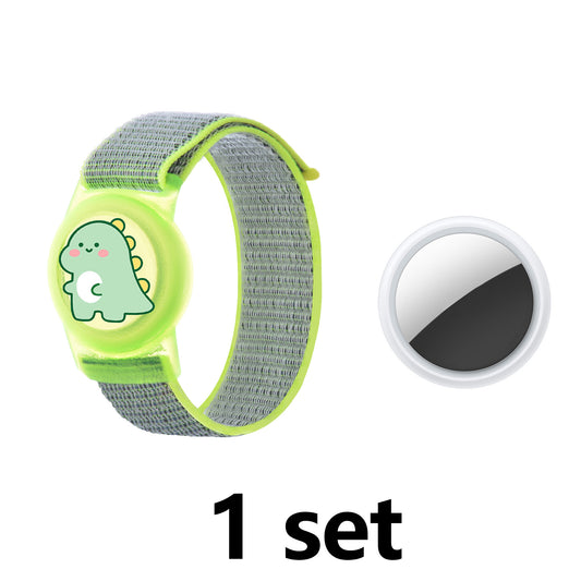 Cute Cartoon Pattern Nylon Bracelet Compatible with Tracker for Kids
