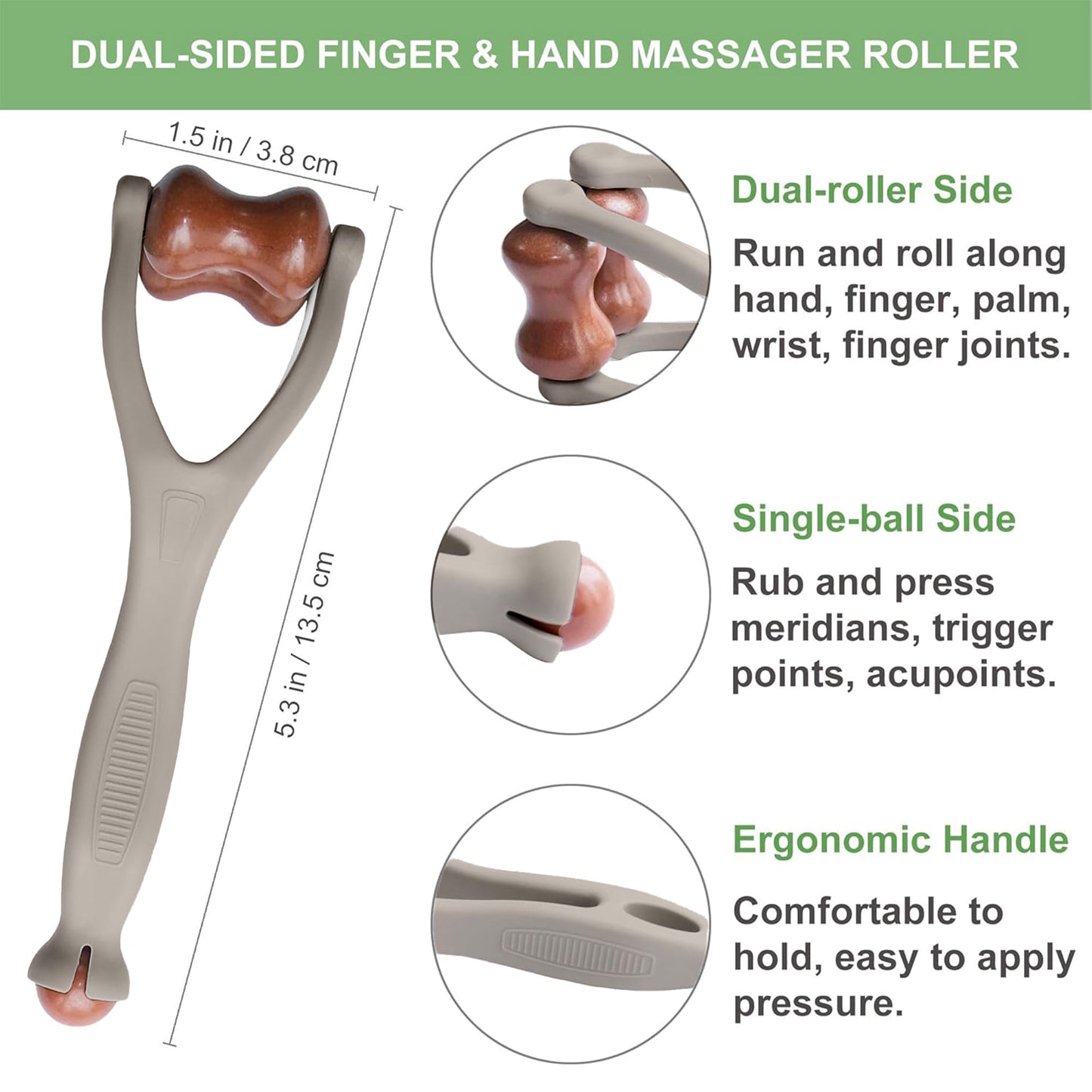 2Pcs Finger Massager, Hand Massager for Arthritis and Carpal Tunnel