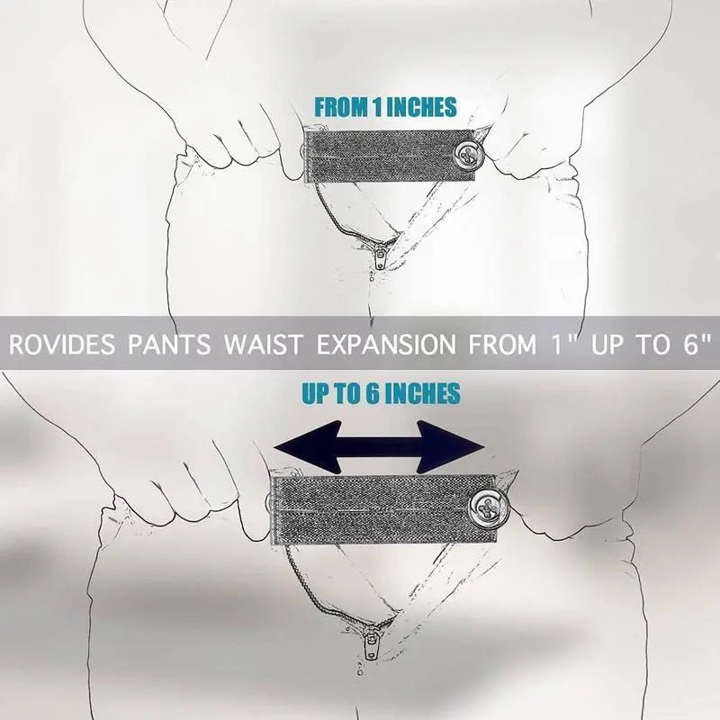 Waist Extender Button, 12pcs Elastic Waistband Extender Button