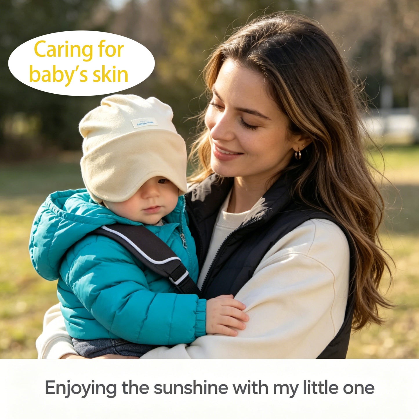 Foldable Brim for Sun Protection & Eye Protection Baby Hat