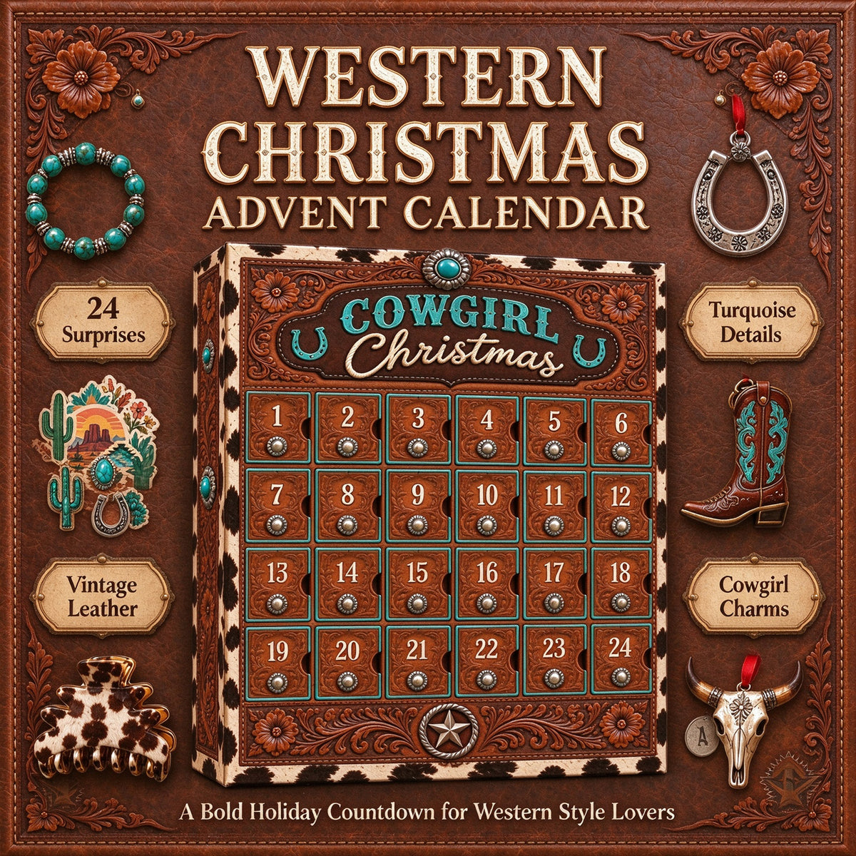 2026Western Advent Calendar - 24 Western Inspired Surprises