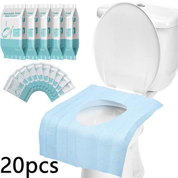 20 Pcs Toilet Seat Covers Disposable Travel Portable Toilet Liners