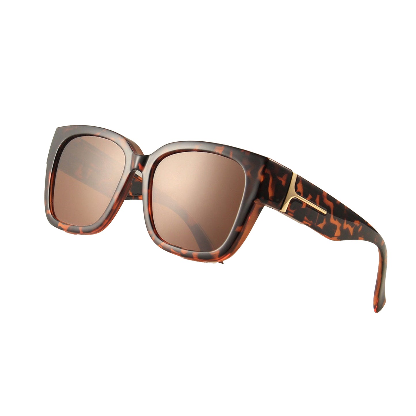 Polarized Fit Over Sunglasses for Women Oversized Square Over Glasses Sunglasses with UV Protection