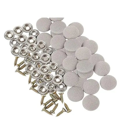 50Pcs Car Roof Headliner Repair Buttons, Fabric Covered Retainer Screws, Auto Ceiling Liner Fixing Snap Fastener Clips
