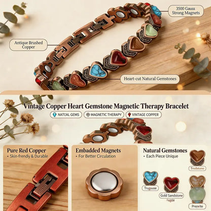 Copper Anklet for Women Magnetic Ankle Bracelet 3800 Gauss Magnets