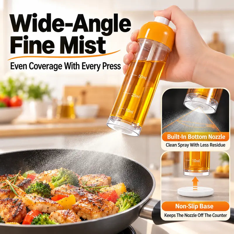 Oil Sprayer for Cooking, 100ml Downward Mist Spray Bottle