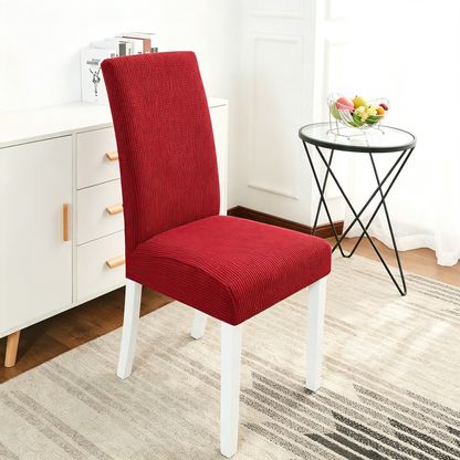 100% Waterproof Dining Room Chair Cover , Stretch Jacquard Parson Chair Slipcover