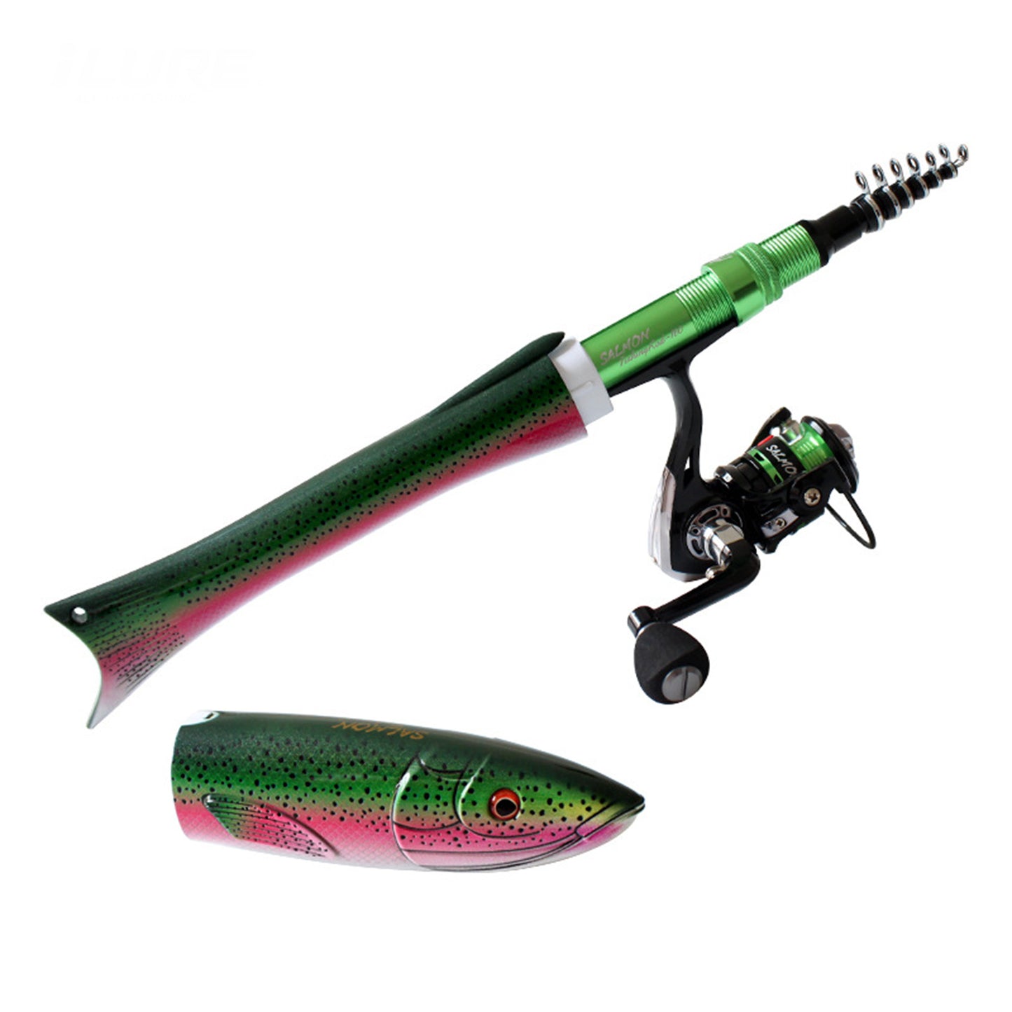 Telescopic Carbon Fishing Rod Under 6 Feet for Saltwater Lure Fishing with Fast Action