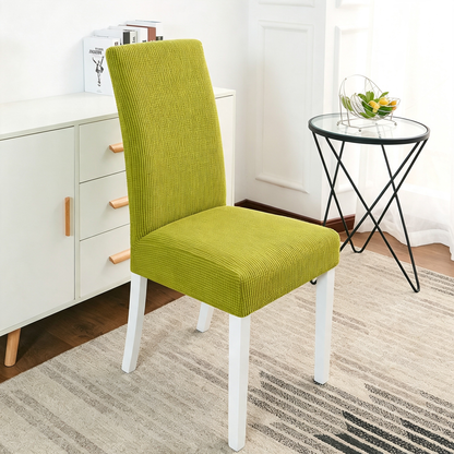 100% Waterproof Dining Room Chair Cover , Stretch Jacquard Parson Chair Slipcover
