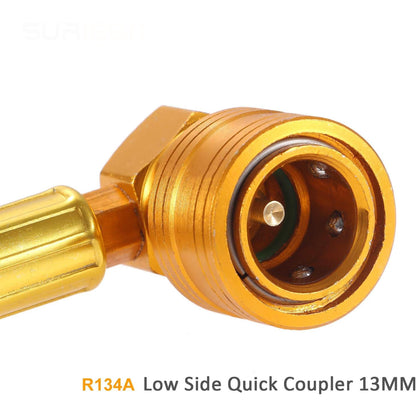 AC Charge Hose with Gauge, R134A Car AC Refrigerant Recharge Hose Kit