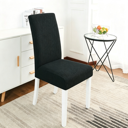 100% Waterproof Dining Room Chair Cover , Stretch Jacquard Parson Chair Slipcover