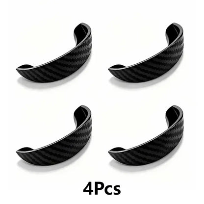 4Pcs Car Rear‑View Camera Rain Shield, Soft PVC Sun Shade Cover