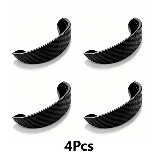 4Pcs Car Rear‑View Camera Rain Shield, Soft PVC Sun Shade Cover