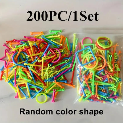 200pcs/set Random Color & Shape Magic Wand Building Block Set