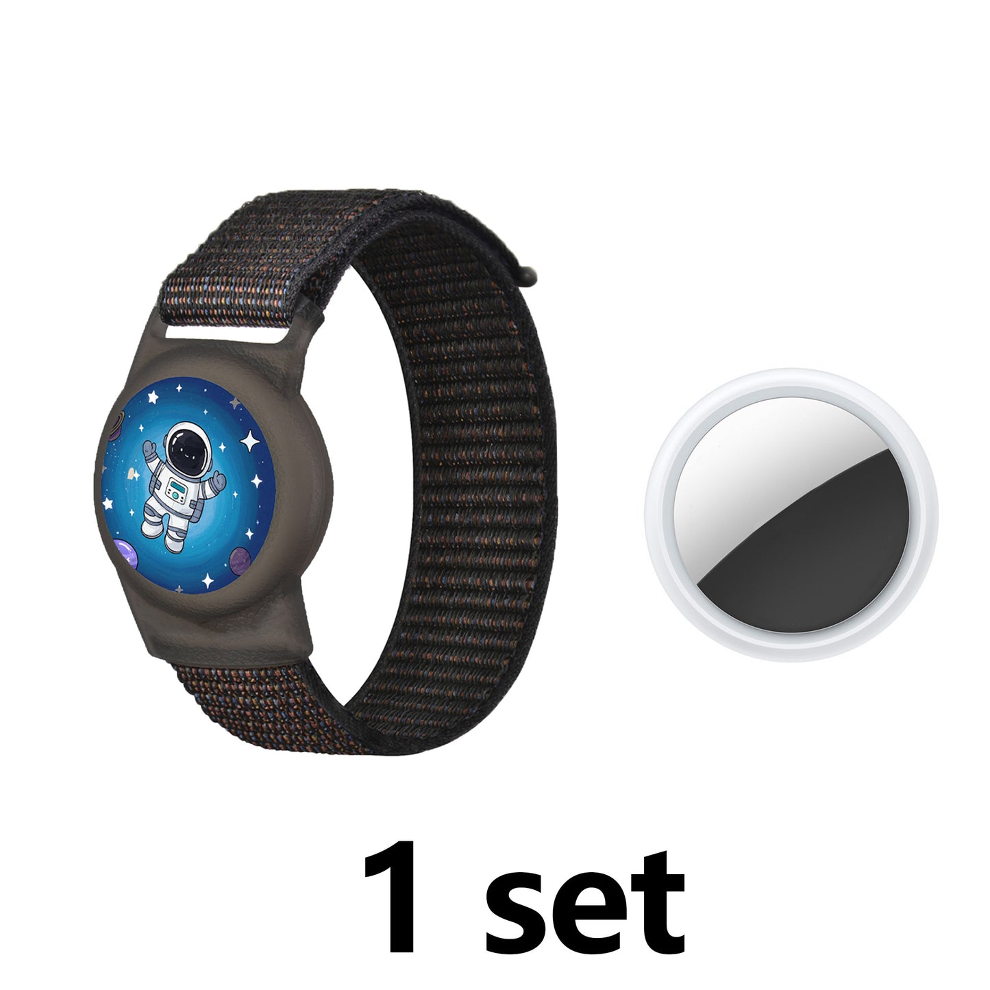 Cute Cartoon Pattern Nylon Bracelet Compatible with Tracker for Kids