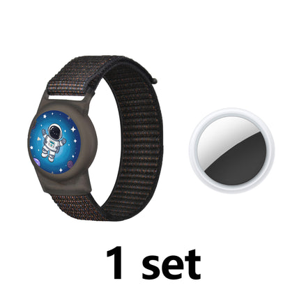 Cute Cartoon Pattern Nylon Bracelet Compatible with Tracker for Kids