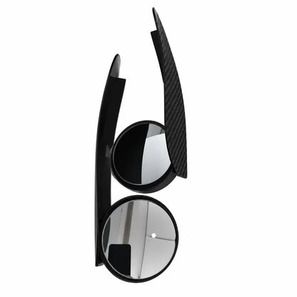 2Pcs Car Rearview Mirror Rain Visor with 360° Adjustable Blind Spot