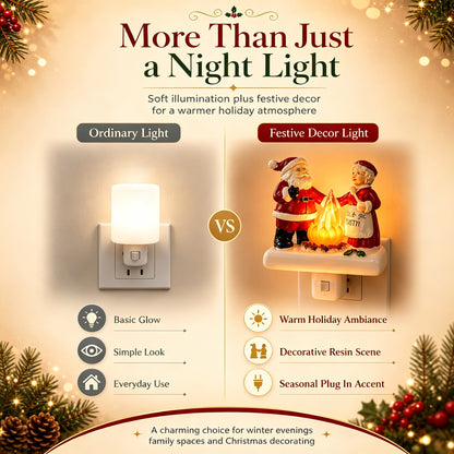Santa Claus Resin Night Light A Cheerful Glow for Christmas