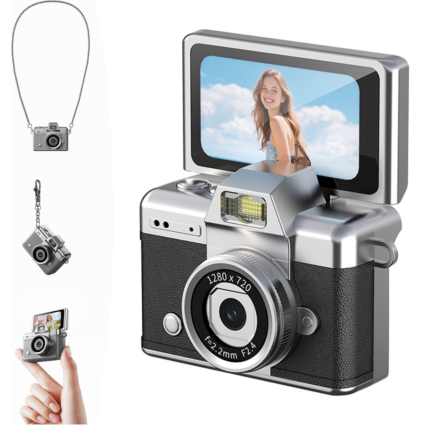 Mini Keychain Camera, 1080P Portable Digital Camera
