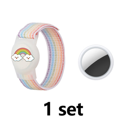 Cute Cartoon Pattern Nylon Bracelet Compatible with Tracker for Kids