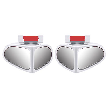 2PCS Car Blind Spot Mirror, 360 Degrees Panoramic Adjustable Wide-angle Mirror