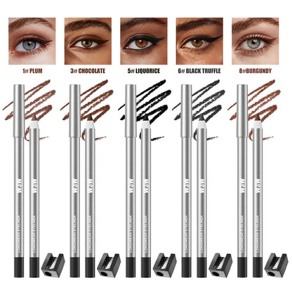 2Pcs Waterproof Gel Eyeliner Stick - Flawless, Ultra-Smooth Creamy Glide