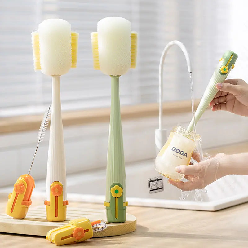 2PCS 5-in-1 Multi-functional Water Bottle Cleaning Brush