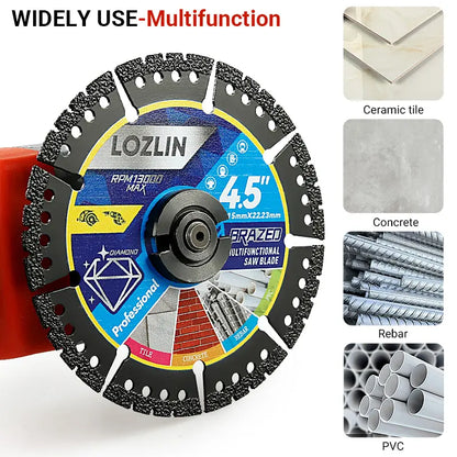 3 Pack 4.5" Diamond Multi-Purpose Saw Blade 115mm
