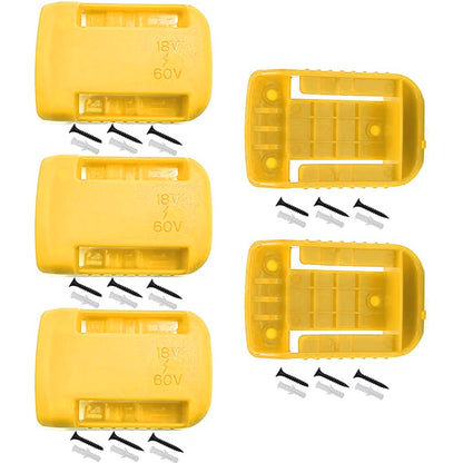 5Pcs Hanger Holder for DeWalt 20V/18V/54V/60V Tool Battery Drill,Protector Wall Mount Storage Shelf Rack