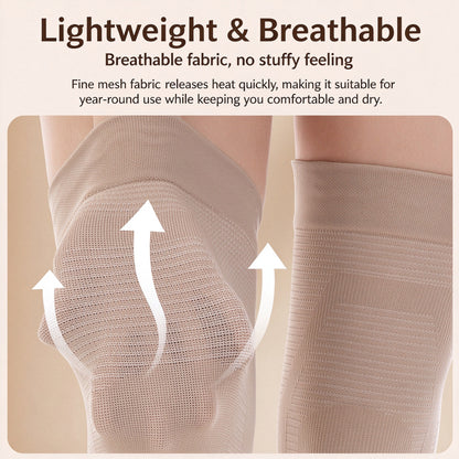 1Pair Unisex Knee Sleeves—Warm, Comfortable, and Featuring an Anti-slip Design