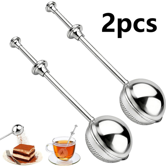 2PCS Powdered Sugar Shaker Duster Mini Sifter Flour Duster