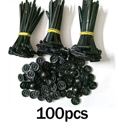 Nylon Cable Tie Buckle Kit PA66 Windproof Tensile Strength