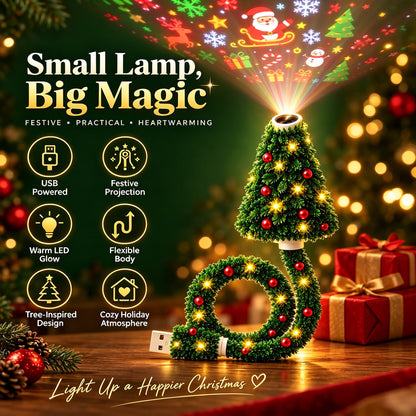 Plug and Play HD Christmas Projector, USB Powered Christmas Night Light with 6+ Holiday Patterns